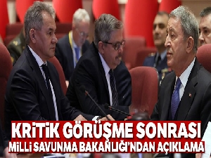 Milli Savunma Bakanlığı: 'Rusya ile Astana ve Soçi mutabakatları çerçevesinde Suriye'deki son durum değerlendirildi'