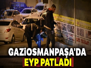 Gaziosmanpaşa'da iş yerinin önüne bırakılan EYP patladı