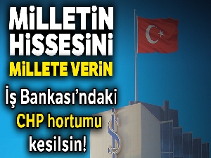 Milletin hakkı teslim edilsin