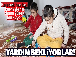 Kelebek hastası kardeşlerin dramı yürek burkuyor