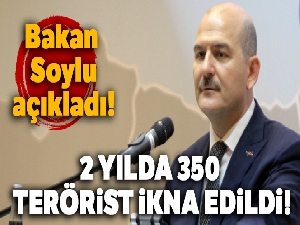 Bakan Soylu: '2 yılda 350 terörist ikna edildi'