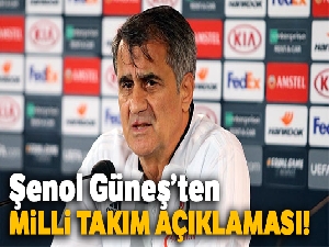 Şenol Güneş'ten milli takım açıklaması