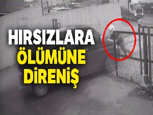 Hırsızlara ölümüne direniş