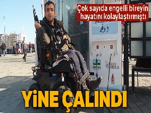Engellilerin kullandığı şarj istasyonunun soketi ikince kez çalındı