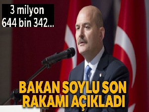 Bakan Soylu son rakamı açıkladı