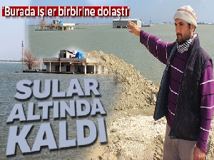 Amik Ovası'nda sular yükseldi