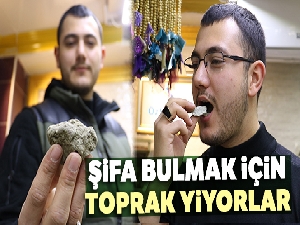 Şifa bulmak için toprak yiyorlar
