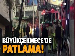 Büyükçekmece'de bir binada patlama!