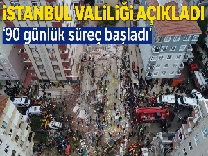 İstanbul Valiliği 'Afet riski olan alanlar için 90 günlük süreç başladı'