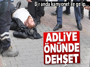 Gazeteciye adliye çıkışı silahlı saldırı