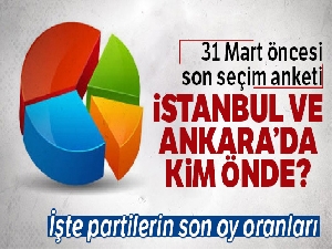 31 Mart seçimleri için yapılan son anket çalışmasında dikkat çeken ayrıntılar