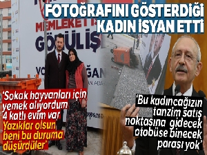 Kılıçdaroğlu'nun fotoğrafını gösterdiği kadından sitem: 'Yazıklar olsun'
