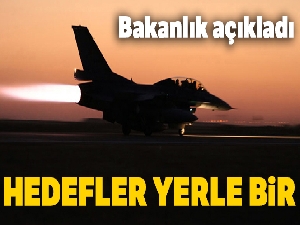 Milli Savunma Bakanlığı açıkladı! Hedefler yerle bir