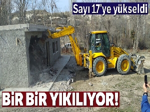 Kapadokya'da 3 kaçak yapı daha yıkıldı