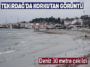 Tekirdağ'da korkutan görüntü