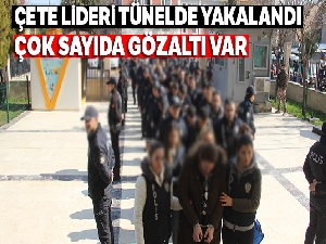 Dolandırıcılık çetesinin lideri olduğu ileri sürülen şahıs tünelde yakalandı