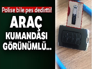 Polise bile ‘pes' dedirtti: Araç kumandası görünümlü hassas terazi ele geçirildi