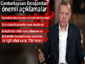 Cumhurbaşkanı Recep Tayyip Erdoğan: 'Anketlerde ciddi manipülasyon var'