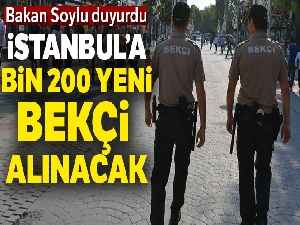 Bakan Soylu'dan İstanbul'a bekçi müjdesi