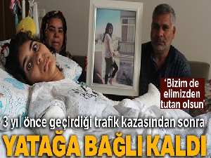 Gözü yaşlı babanın tek hayali kızının 'baba' demesi