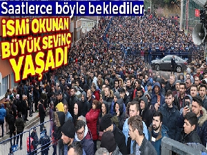 Kura çekimini soğukta saatlerce ekrandan takip ettiler