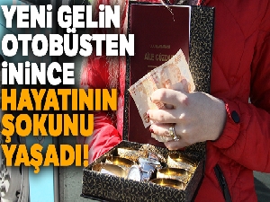 Yeni evli genç kadın halk otobüsünden indiği anda hayatının şokunu yaşadı