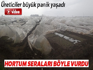 Hortum seraları böyle vurdu