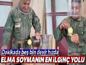 Elma soymanın en ilginç yolu