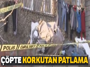 Geri dönüşümden topladığı çöp patladı