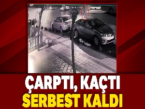 Çarptı, kaçtı, serbest kaldı