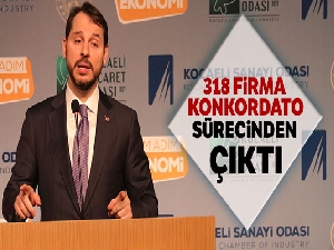 Berat Albayrak: 318 firma konkordatodan çıktı