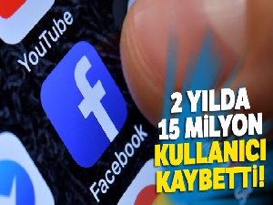 Facebook 2 yılda 15 milyon kullanıcı kaybetti