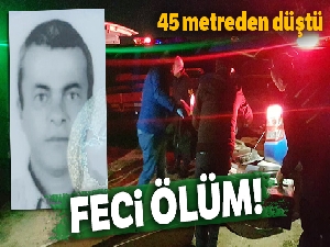 45 metreden yere düşen işçi feci şekilde can verdi