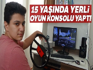 Hayali olan oyun konsolunu hurda otomobil parçalarından yaptı