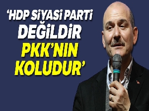 Bakan Soylu:'HDP siyasi parti değildir, PKK'nın koludur'