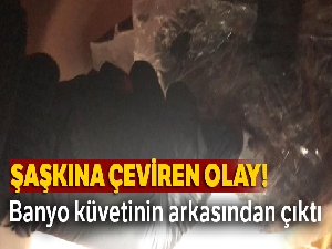 Banyo küvetinin arkasından uyuşturucu çıktı