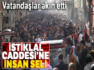 Güneşli havayı fırsat bilenler İstiklal Caddesi'ne akın etti