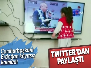 Cumhurbaşkanı Erdoğan minik hayranını İzmir mitingine davet etti
