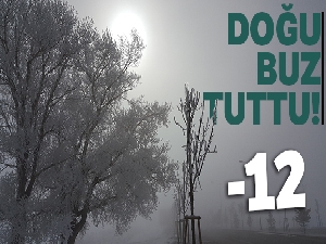 Doğu Anadolu'da soğuk hava: Ağrı eksi 12