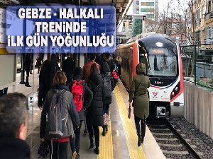 Gebze - Halkalı treninde ilk gün yoğunluğu