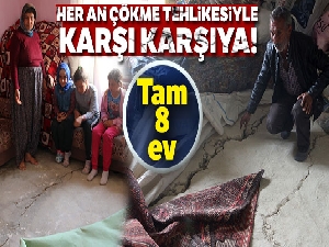 Mersin'de korkutan çatlaklar