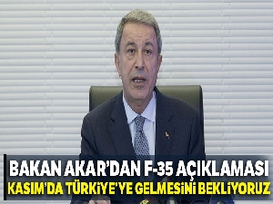 Bakan Akar'dan F-35 açıklaması