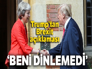 Trump'tan Brexit açıklaması: 'Theresa May beni dinlemedi'