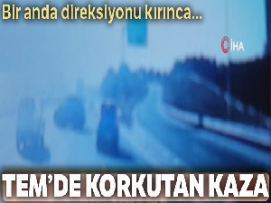 TEM'de zincirleme kaza