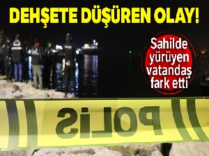 Üsküdar Salacak Sahilde erkek cesedi bulundu |Sahilde yürüyen vatandaş fark etti