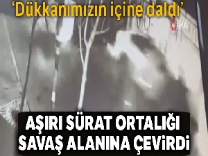 Fatih'te ortalığı savaş alanına çeviren kaza kamerada