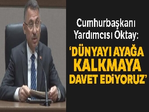 Fuat Oktay: 'Bütün dünyayı ayağa kalkmaya davet ediyoruz'