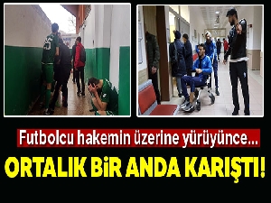 Rize'de amatör maçta olay çıktı