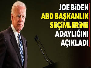 Joe Biden, ABD başkanlık seçimlerine adaylığını açıkladı