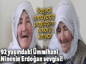 92 yaşındaki Ümmühani Güllü'nün videosu izlenme rekorları kırıyor